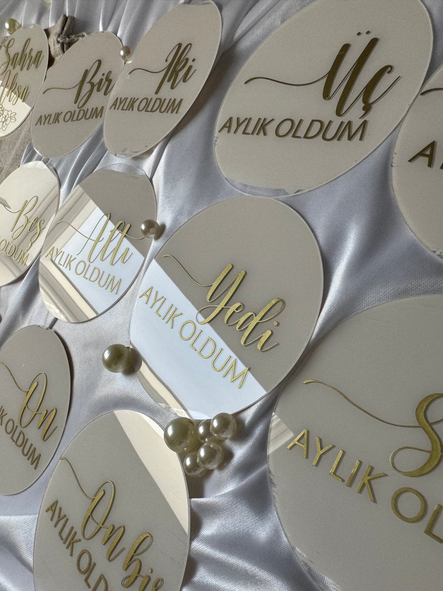 Personalisierte Meilensteinkarten - Türkisch