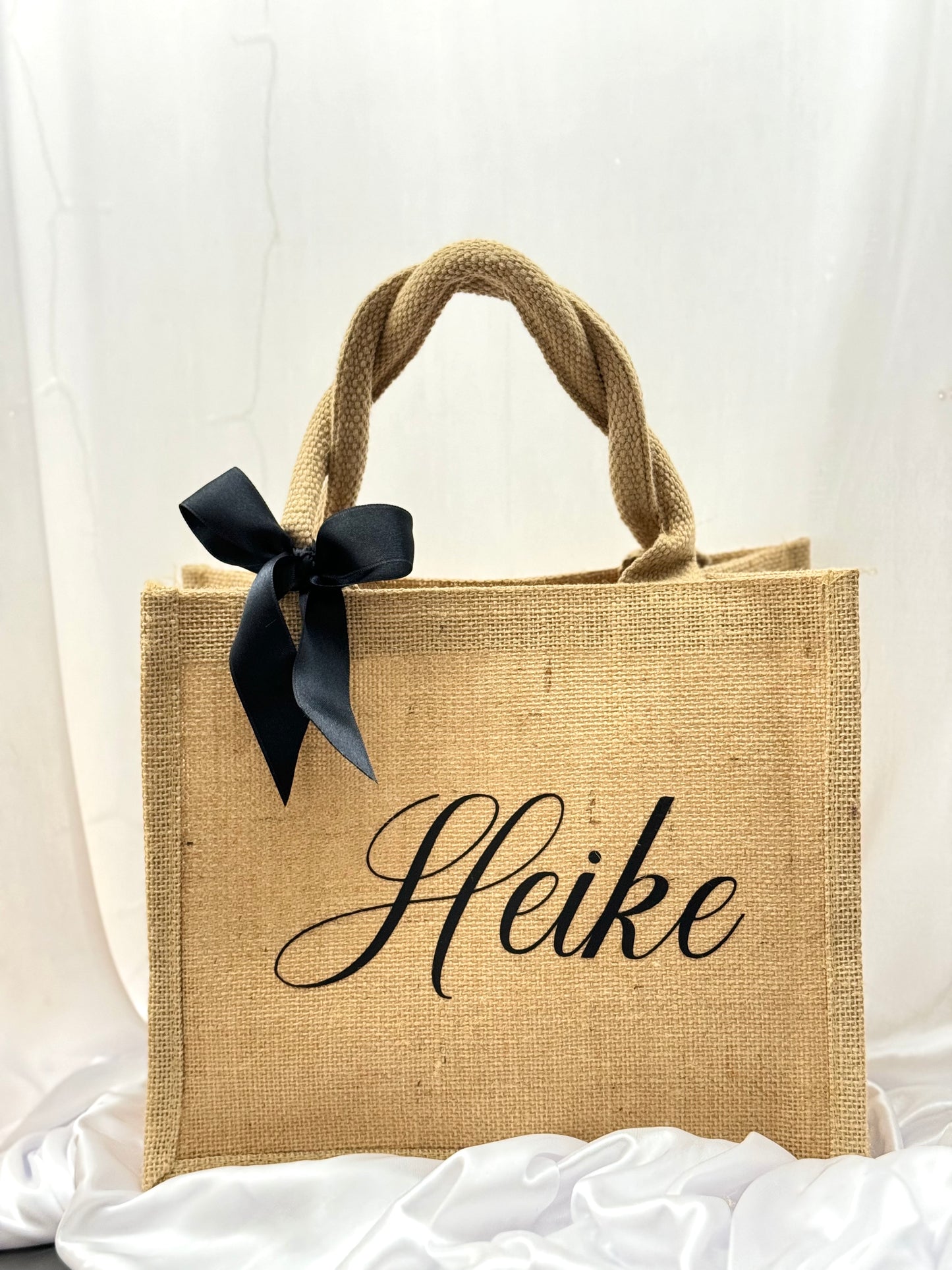 Personalisierte Totebag aus Jute - klein