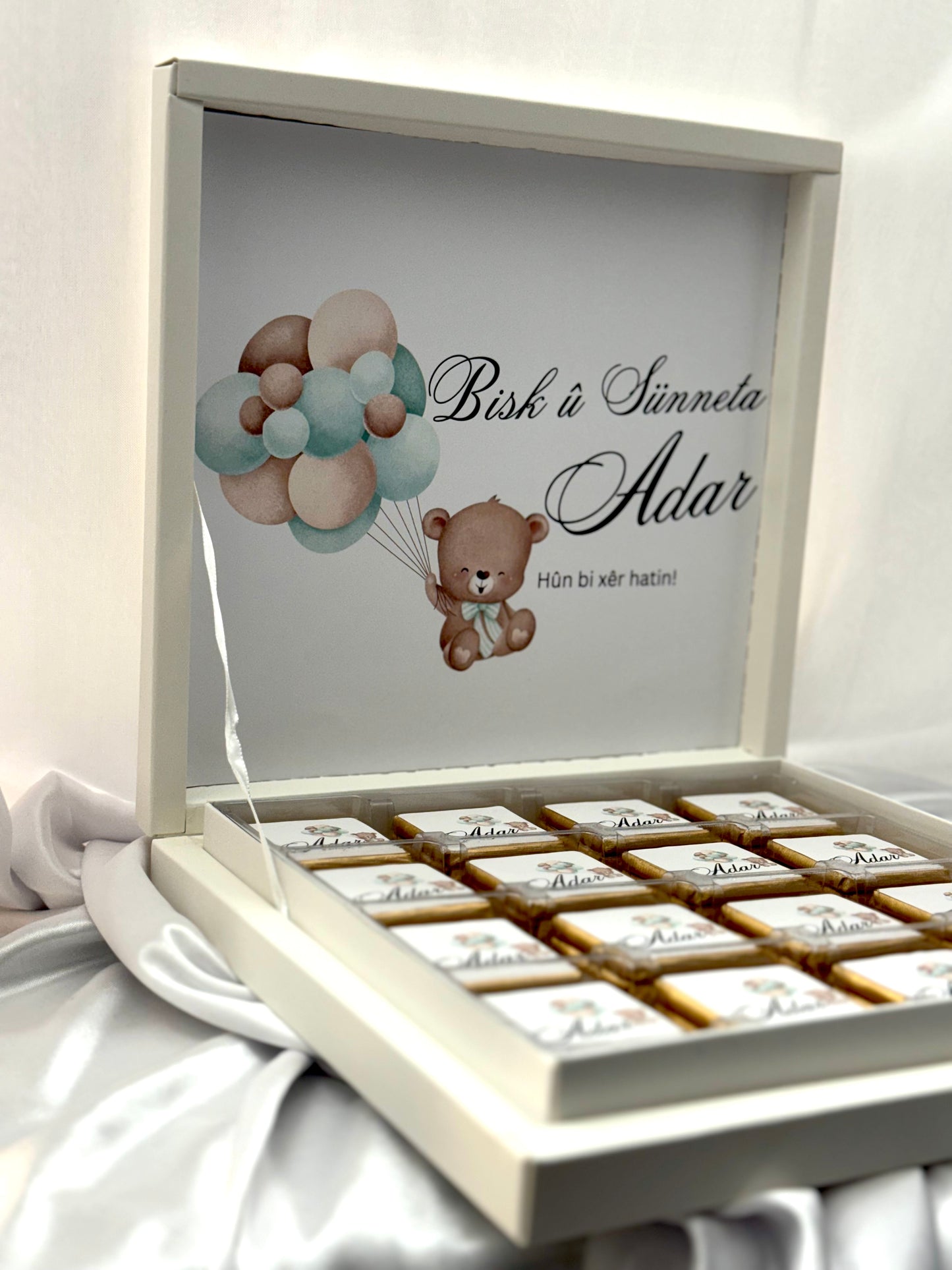 Gastgeschenke - personalisierte Schokoladenschachtel