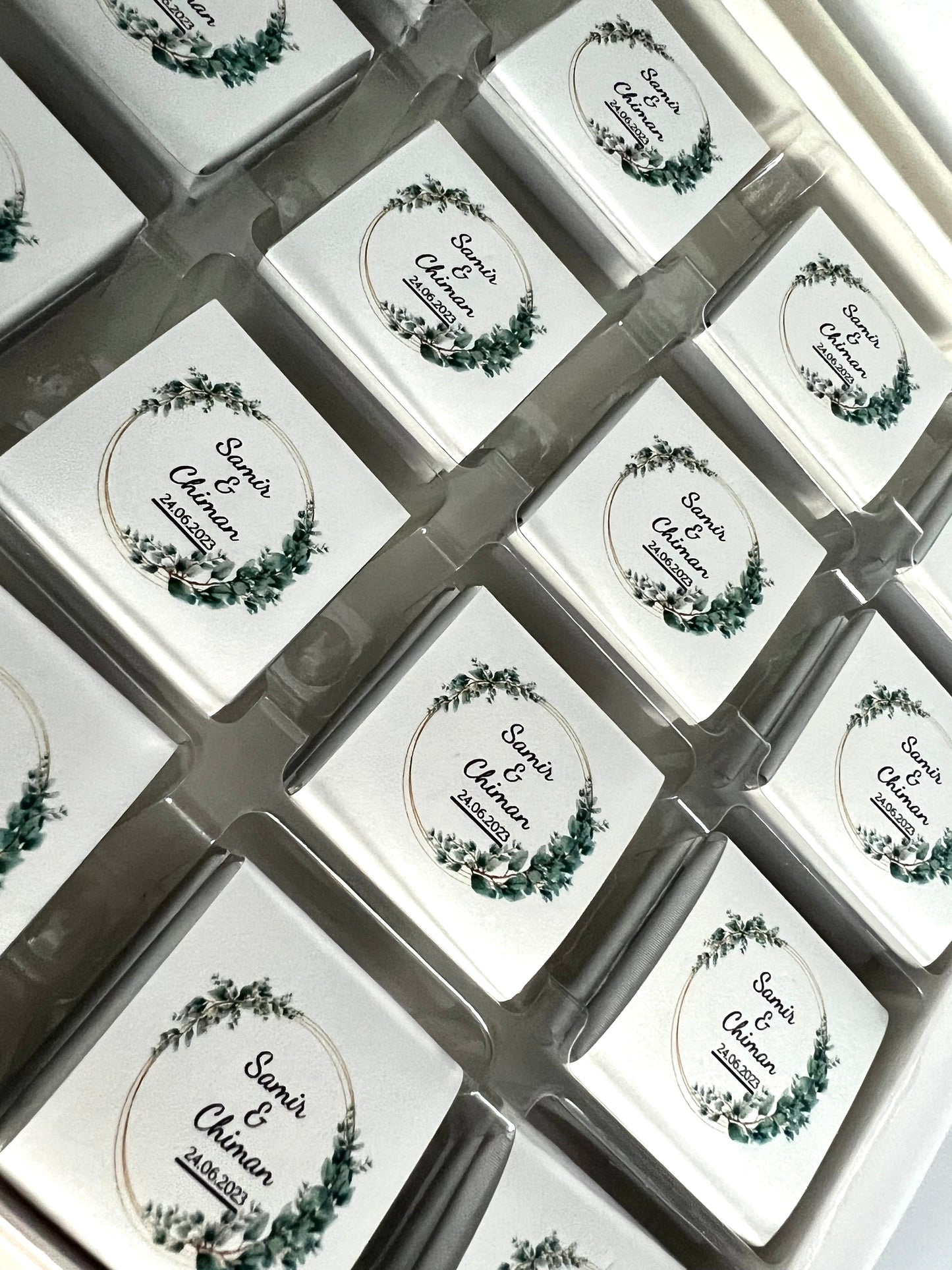 Gastgeschenke - personalisierte Schokoladenschachtel
