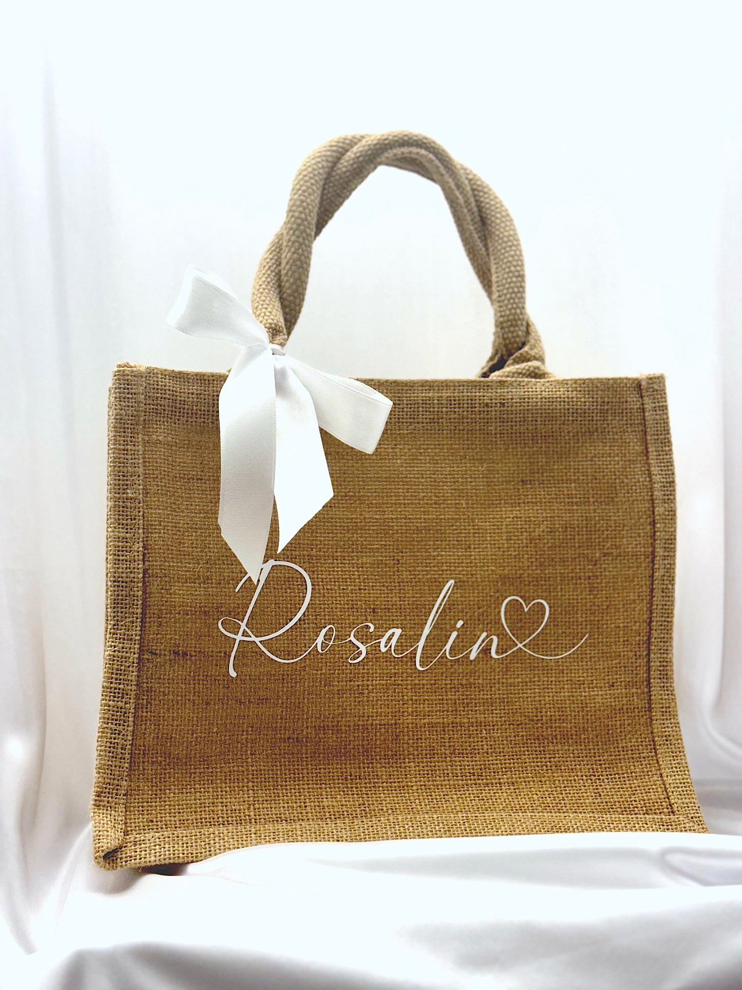 Personalisierte Totebag aus Jute - klein
