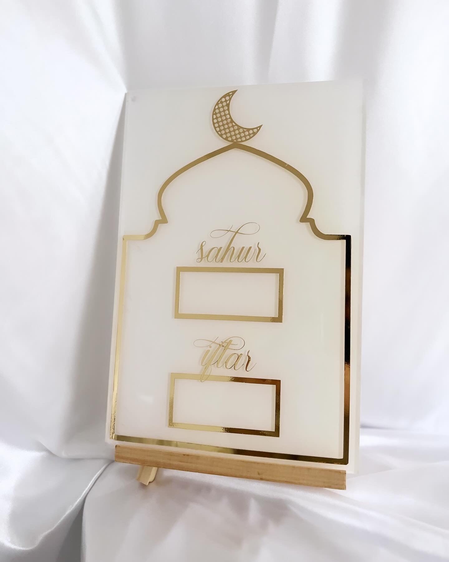 Ramadantafel aus Acryl zum Beschriften