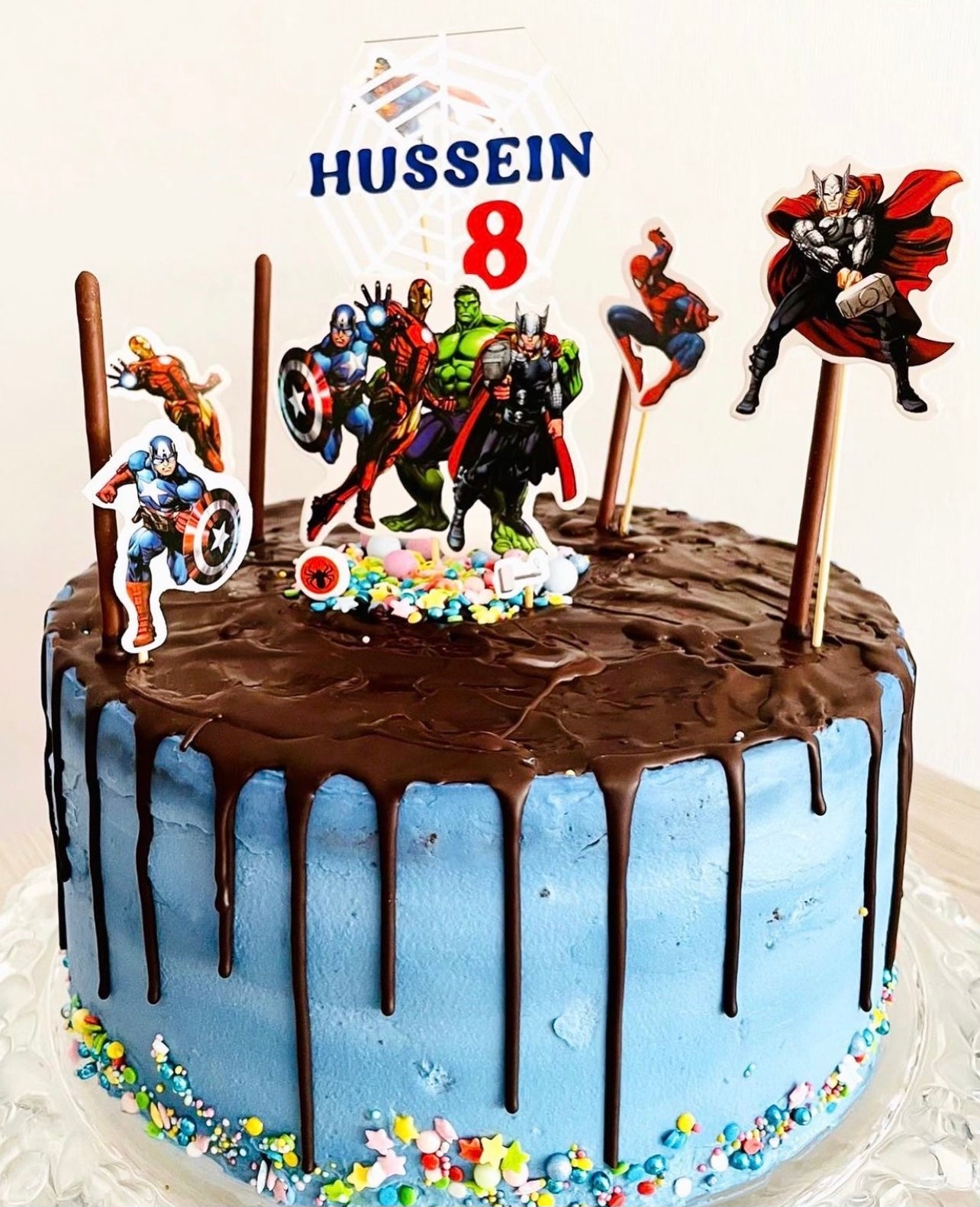 Personalisierter Caketopper - Acryl/Hexagon