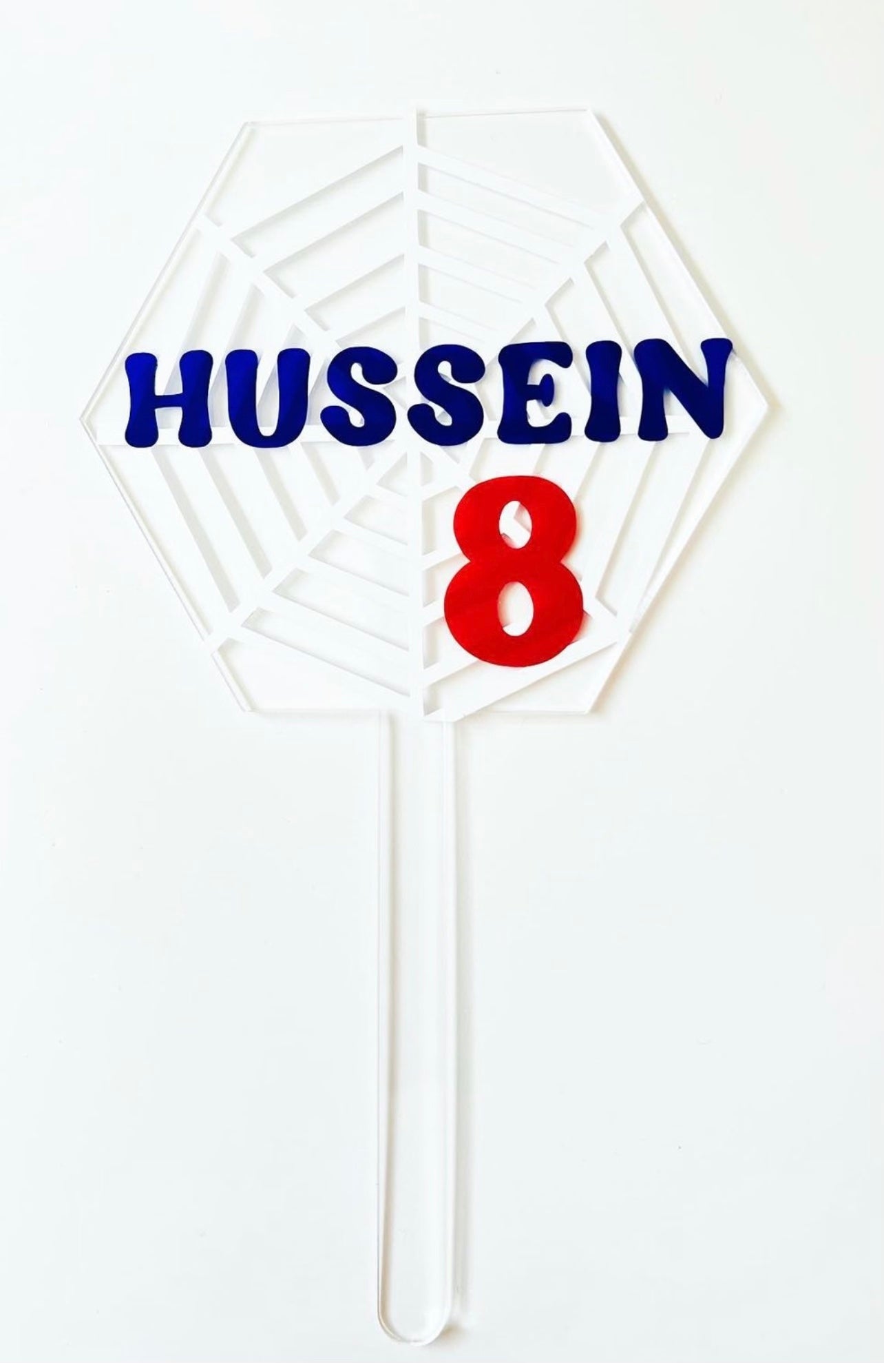 Personalisierter Caketopper - Acryl/Hexagon